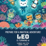 octonauts birthday invitation