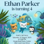 octonauts birthday invitation