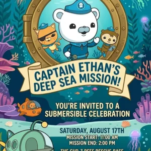 octonauts birthday invitation