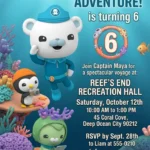 octonauts birthday invitation