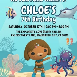 the octonauts birthday invitation