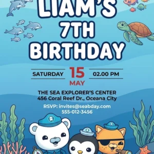 the octonauts birthday invitation