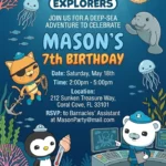 octonauts birthday invitation