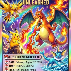 pokemon birthday invitation