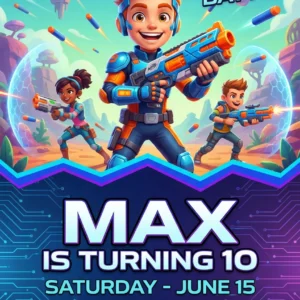 nerf birthday invitation