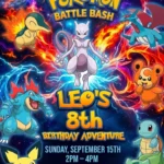 pokemon birthday invitation