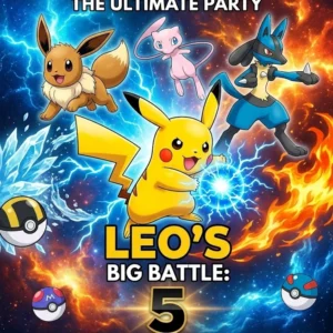 pokemon birthday invitation