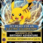 pokemon birthday invitation