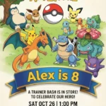 pokemon birthday invitation