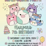squishmallow birthday invitation