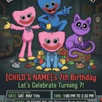 playtime birthday invitation