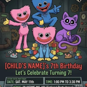 playtime birthday invitation