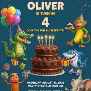 brainrot electronic birthday invitation