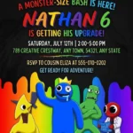 rainbow friends birthday invitation