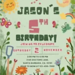 garden birthday invitation