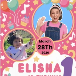 ms rachel birthday invitation