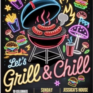 bbq birthday invitation