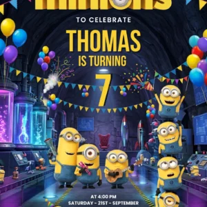 funny cartoon birthday invitation