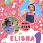 ms rachel birthday invitation