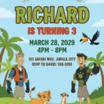 wild kratts birthday invitation