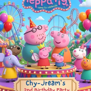 peppa pig birthday invitation