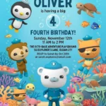 ocean birthday invitation