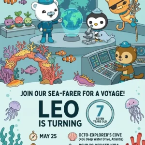 ocean birthday invitation