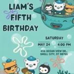 ocean birthday invitation