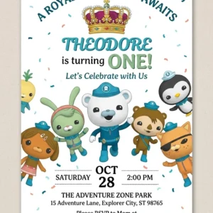 under sea birthday invitation
