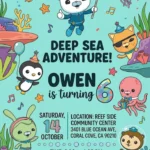 ocean birthday invitation