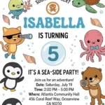 under sea birthday invitation