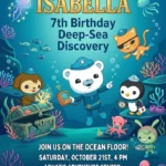 octonauts birthday invitation