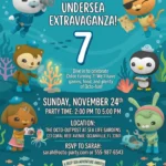 octonauts birthday invitation