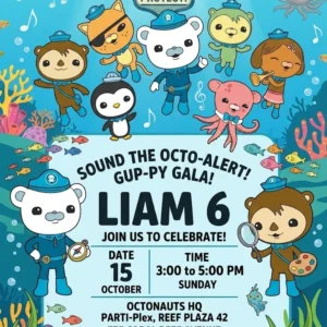 octonauts birthday invitation