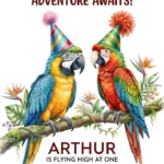 parrot birthday invitation