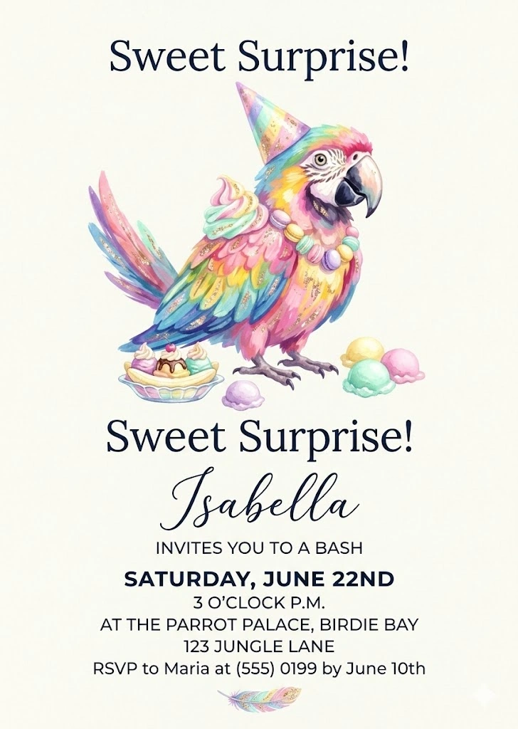 birthday invitation