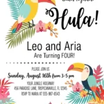 toucan birthday invitation