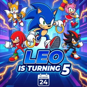 sonic birthday invitation