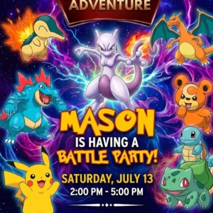 adventure birthday invitation