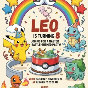 adventure birthday invitation
