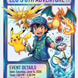monster birthday invitation