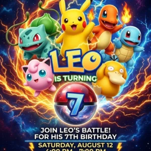 monster birthday invitation