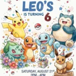 cartoon gaming birthday invitation