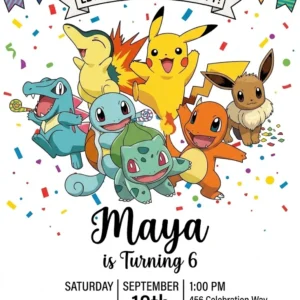 monster birthday invitation