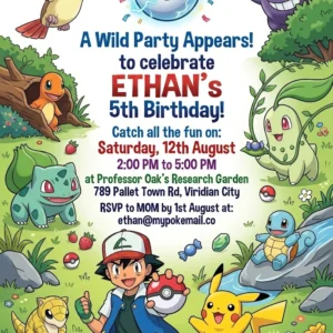 adventure birthday invitation