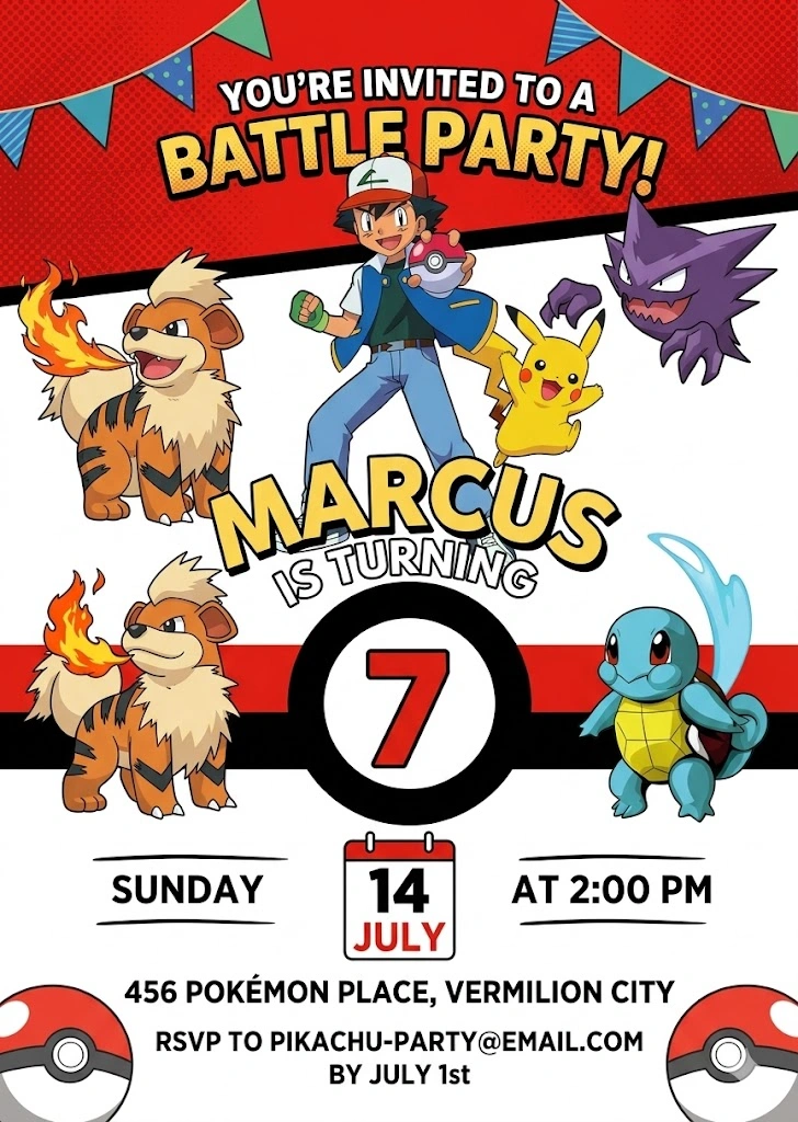 gaming birthday invitation