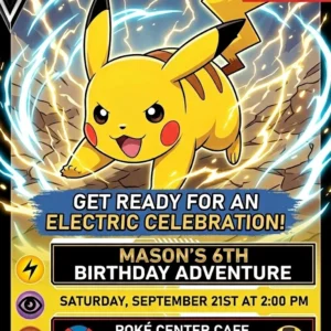 monster vmax birthday invitation