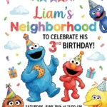 elmo birthday invitation