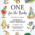 storybook first birthday invitation