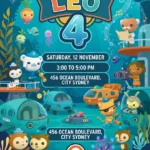octonauts birthday invitation